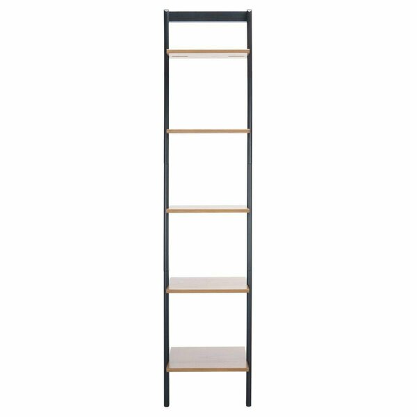 Safavieh Allaire 5 Tier Leaning Etagere, Natural & Charcoal ETG9400C